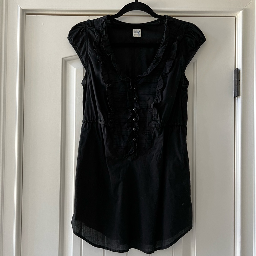 Anthropologie black tunic